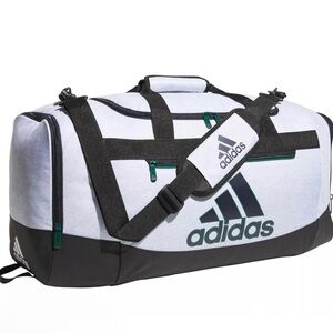 adidas White and Black Duffel Bag